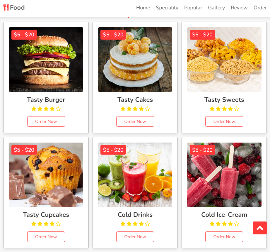 Restaurant Website