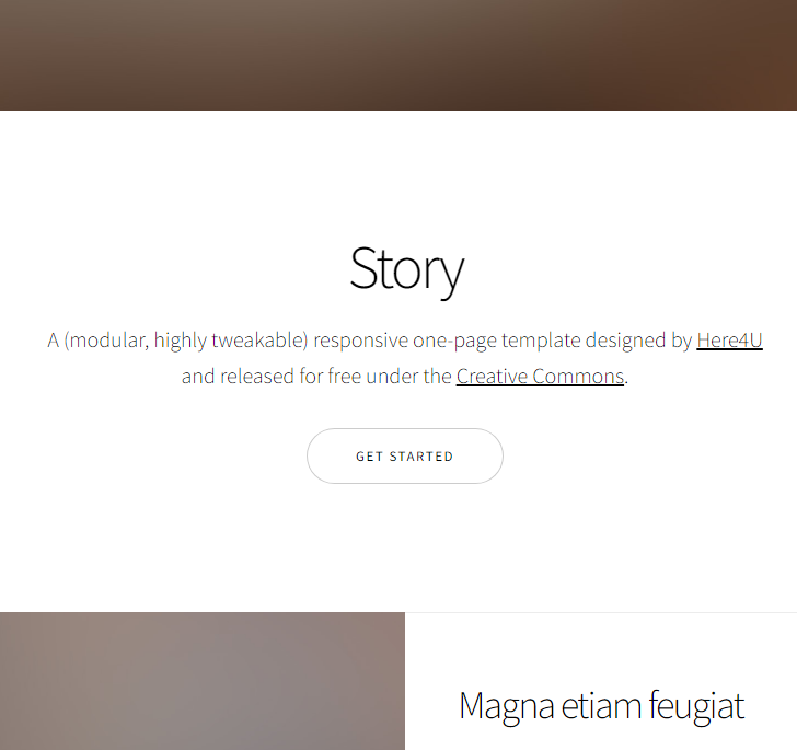 Personal Wesbite - Story