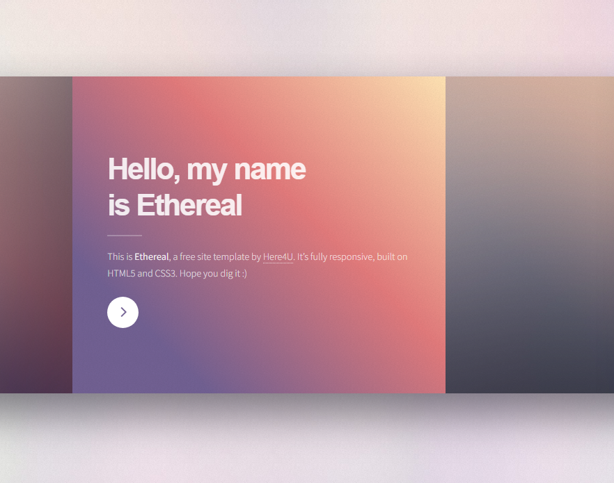 Personal Website - carrousel 