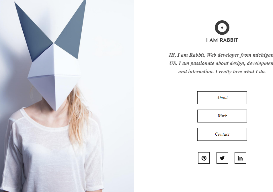 Personal Website - Rabbit