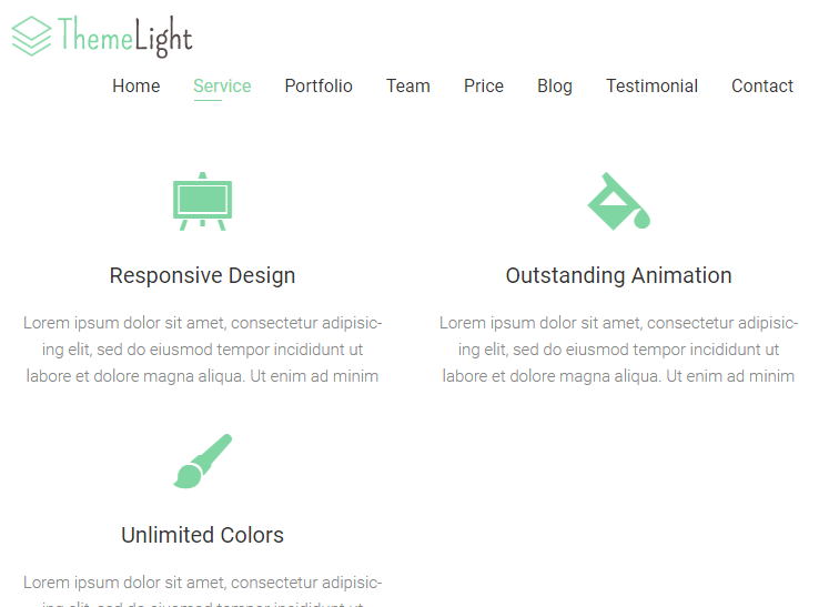 Business Service - Light Theme