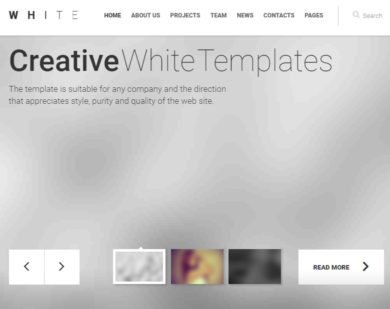 Business Service - White theme