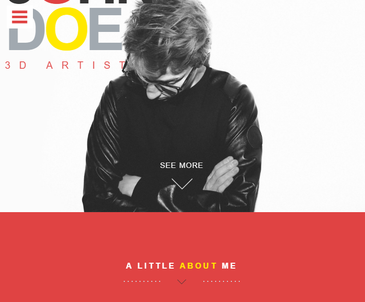 Personal Website - Colorful
