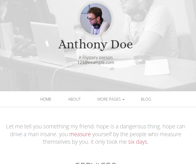 Personal Website - Tech