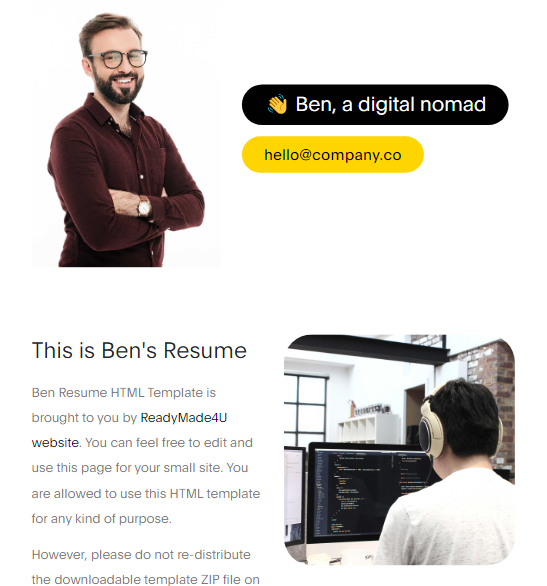 Resume Ben 