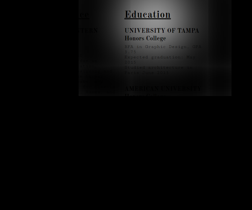 Resume Dark Light